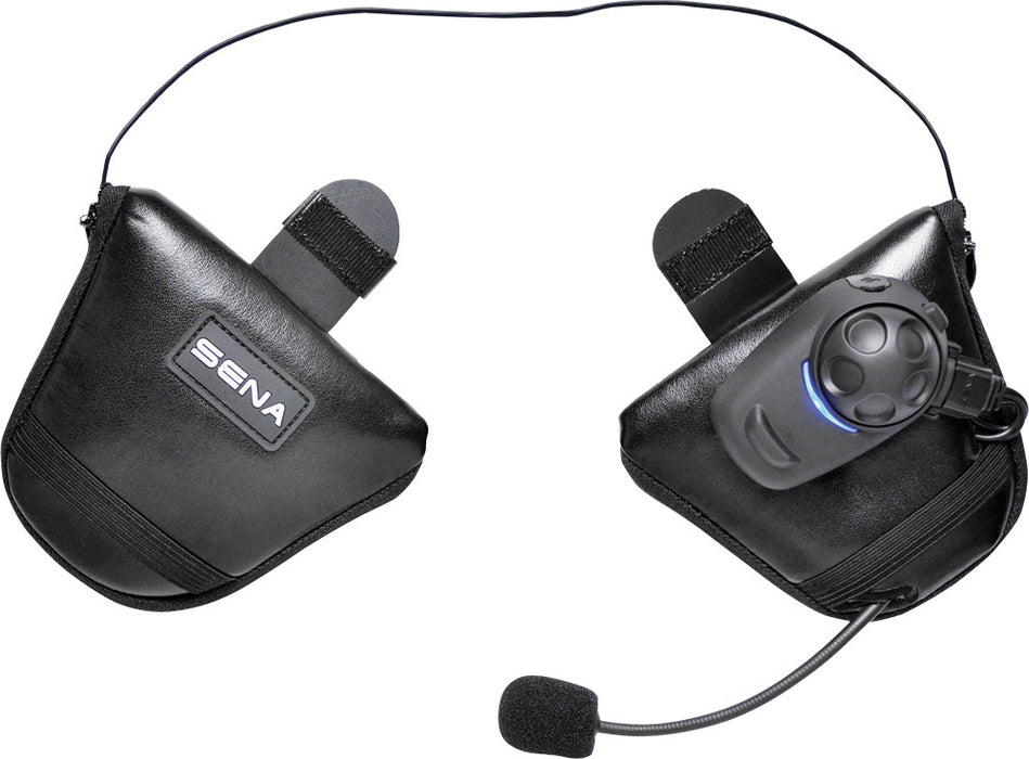 Sena SPH10H-FM-01 Motorcycle Bluetooth Stereo Headset and Intercom with Built-in FM Tuner for Half Helmets, black