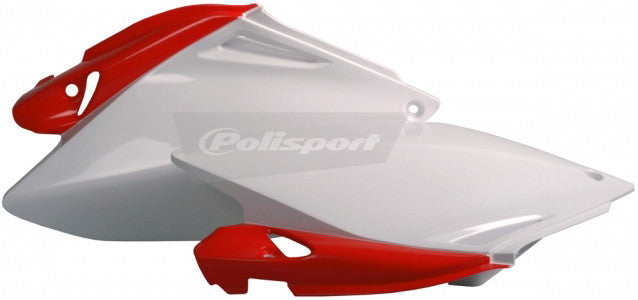 Polisport Side Panel Set (RED/White) for 06-09 Honda CRF250R