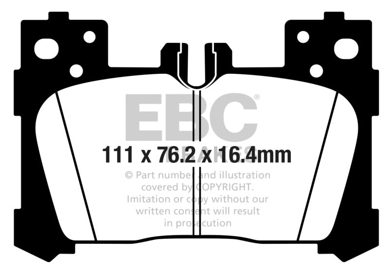 EBC 2018+ Lexus LC500 5.0L Redstuff Rear Brake Pads DP32324C