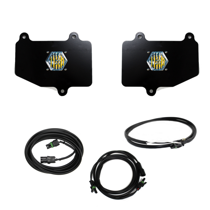 Baja Designs Jeep Jt Led Light Dual S1 Reverse Kit W/Upfitter For 18-Pres Wrangler Jt 447652UP