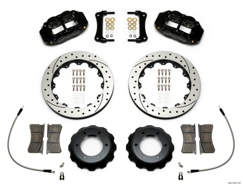 Wilwood Narrow Superlite 6R Front Kit 12.88in Drilled Rotor w/ Lines 05-15 Toyota Tacoma 140-14577-D