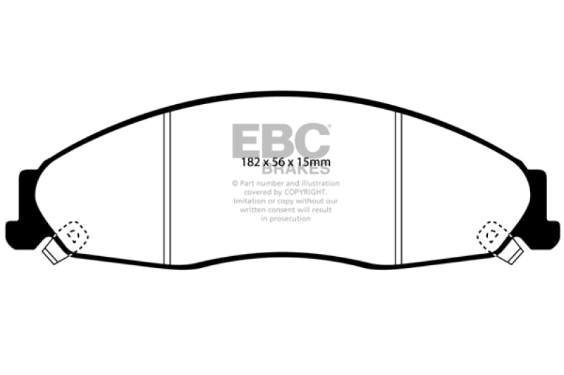 EBC 02-05 Cadillac CTS 2.6 Ultimax2 Front Brake Pads UD921