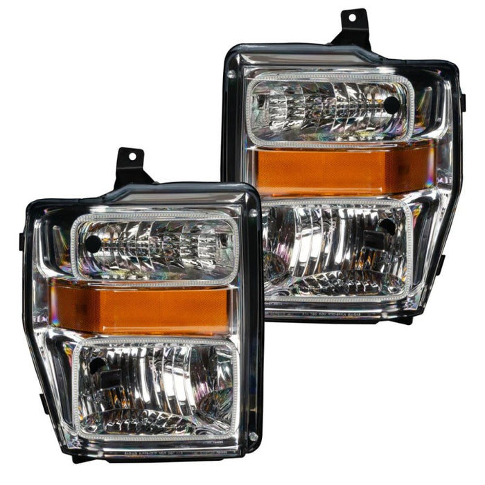 Oracle 08-10 Ford F250 Pre-Assembled Halo Headlights Chrome Housing w/ BC1 Cntrl SEE WARRANTY 7189-335