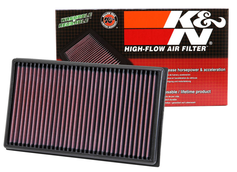 K&N 33-3005 Air Panel Filter for AUDI A3 L4-1.8L F/I, 2013-2016