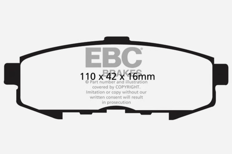 EBC 04-06 Mazda MPV 3.0 Ultimax2 Rear Brake Pads UD1073