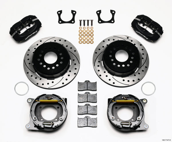 Wilwood Forged Dynalite P/S Park Brake Kit Drilled 58-64 Olds/Pontiac Ends 140-7147-D