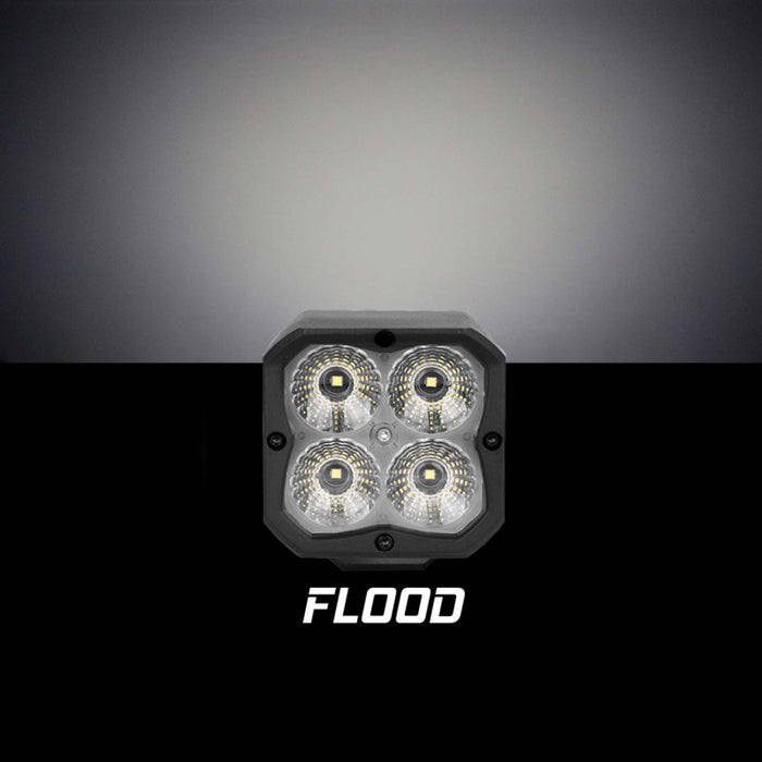 Xk Glow 1Pc Xkglow Cube Light Flood Beam Sae Bluetooth App Control XK065001-FL