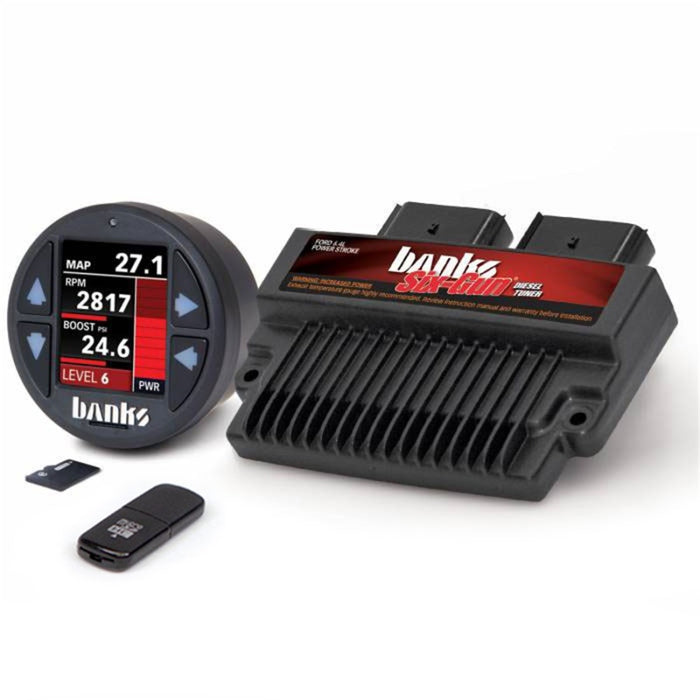 Banks 08-10 Ford F-250/F-350/F-450 6.4L Six-Gun Diesel Tuner w/ iDash-1.8 DataMonster 61452