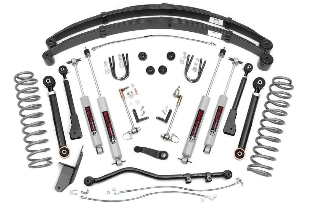 Rough Country 4.5 Inch Lift Kit Rr Springs X-Series Jeep Cherokee Xj (84-01) 63330