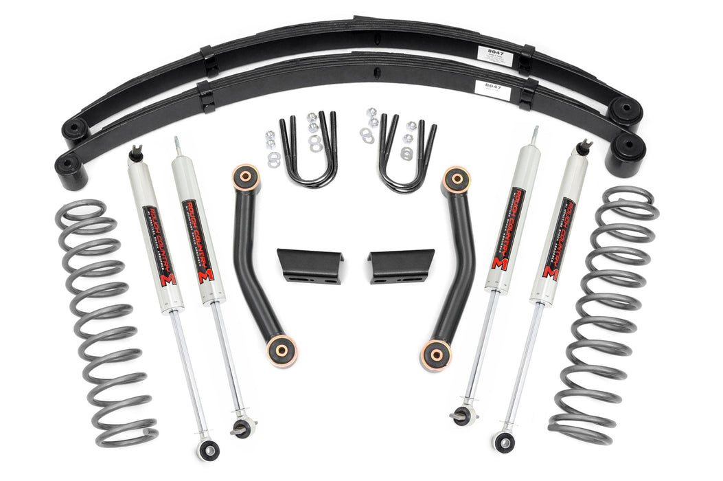 Rough Country 3 Inch Lift Kit Series Ii Rr Springs M1 Jeep Cherokee Xj (84-01) 63041