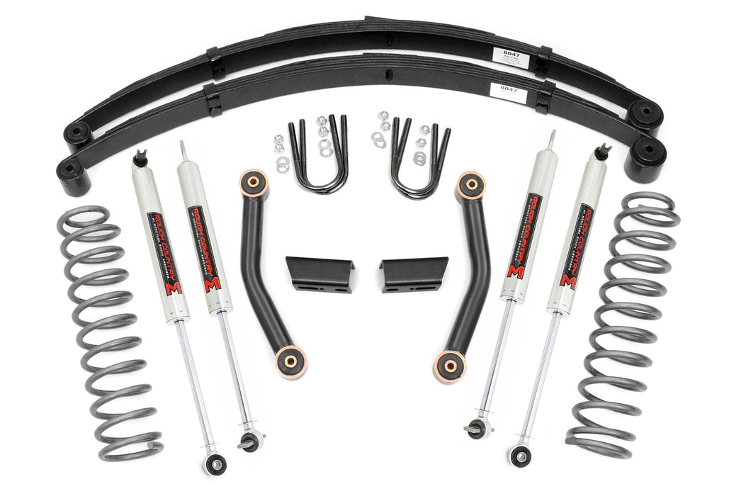 Rough Country 3 Inch Lift Kit Series Ii Rr Springs M1 compatible with Jeep Cherokee Xj (84-01) 63041
