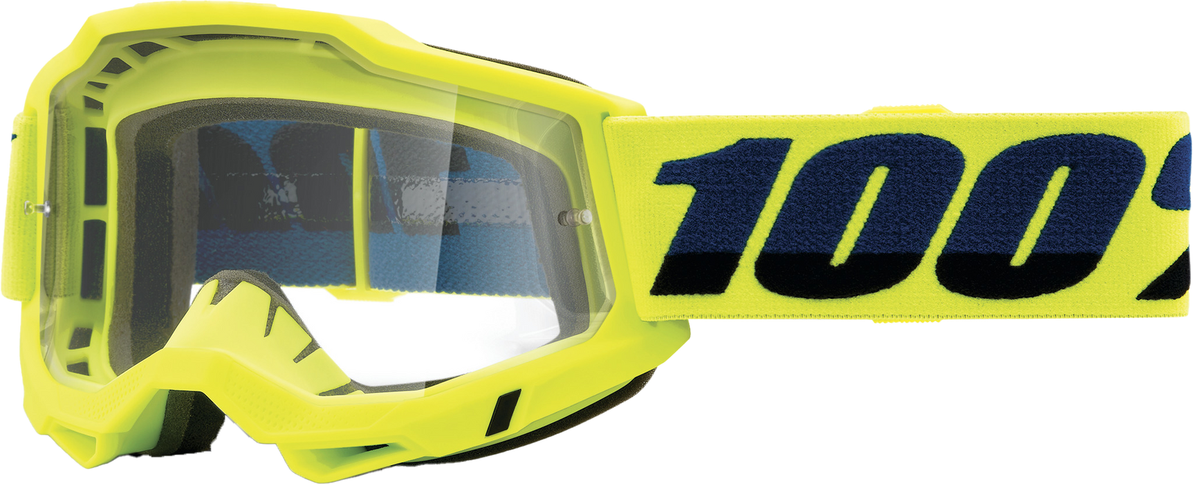 100% ACCURI 2 OTG Goggle Fluo/Yellow - Clear Lens