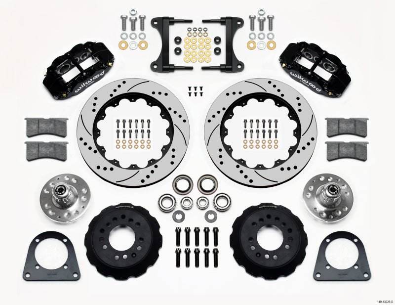 Wilwood Narrow Superlite 6R Front Hub Kit 14.00in Drilled TCI-IFS 71-78 (Pinto Based) 140-13225-D