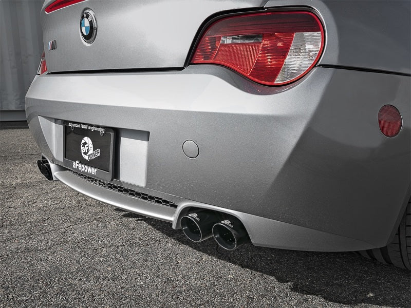 aFe MACH Force-Xp 2-1/2in 304 SS Cat-Back Exhaust w/ Black Tips 05-08 BMW Z4 M Coupe (E86) L6 3.2L 49-36339-B