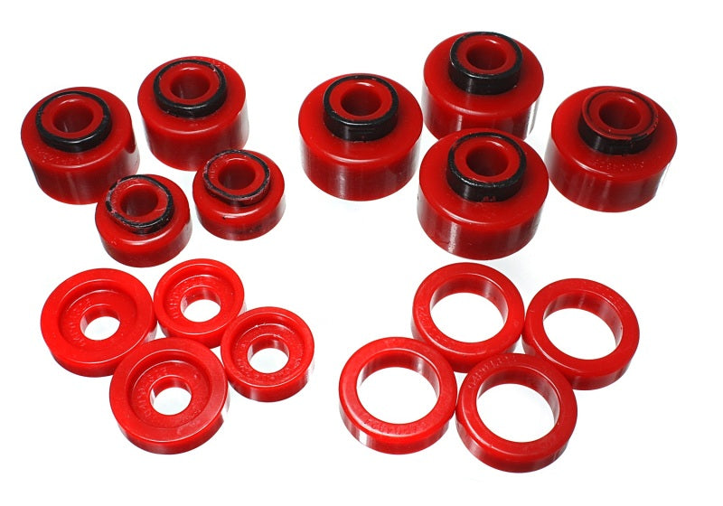 Energy Suspension 99-07 Ford F-250/F-350 SD 2/4WD Crew Cab Body Mount Set Red 4.4120R