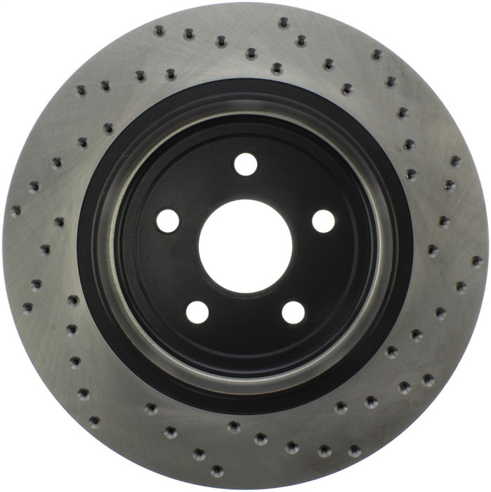 StopTech Sport Cross Drilled Brake Rotor Front Left 128.58009R