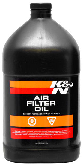 K&N Air Filter Oil: 1 Gallon; Restore Engine Air Filter Performance and Efficiency, 99-0551(Color of Package May Vary)