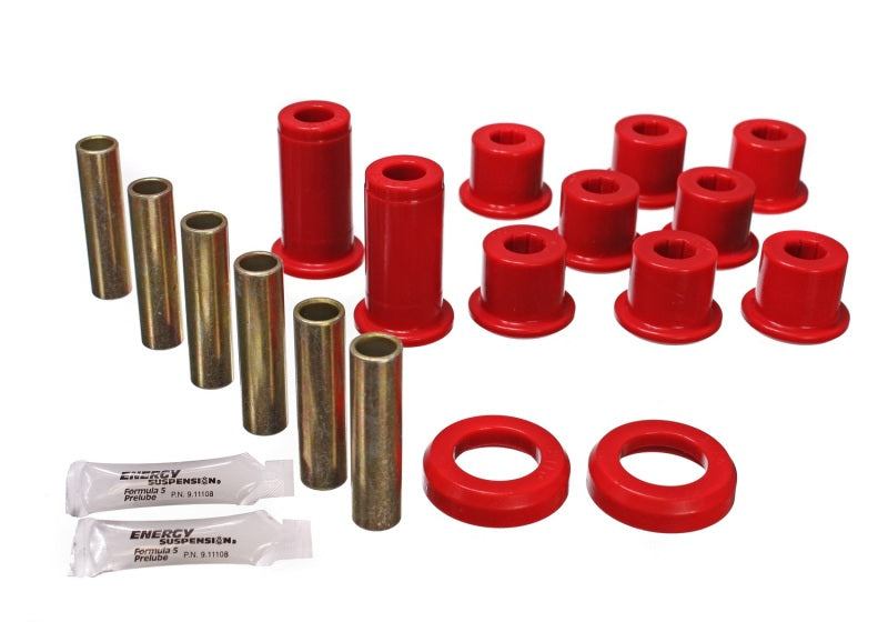 Energy Suspension 3.2129R Polyurethane Rear Leaf Spring Bushings Red Fits select: 2001-2004 CHEVROLET S TRUCK, 1997-2000 CHEVROLET S TRUCK S10