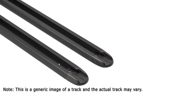 Rhino-Rack RTV Tracks w/Hardware & End Caps 50.4in Pair RTV128