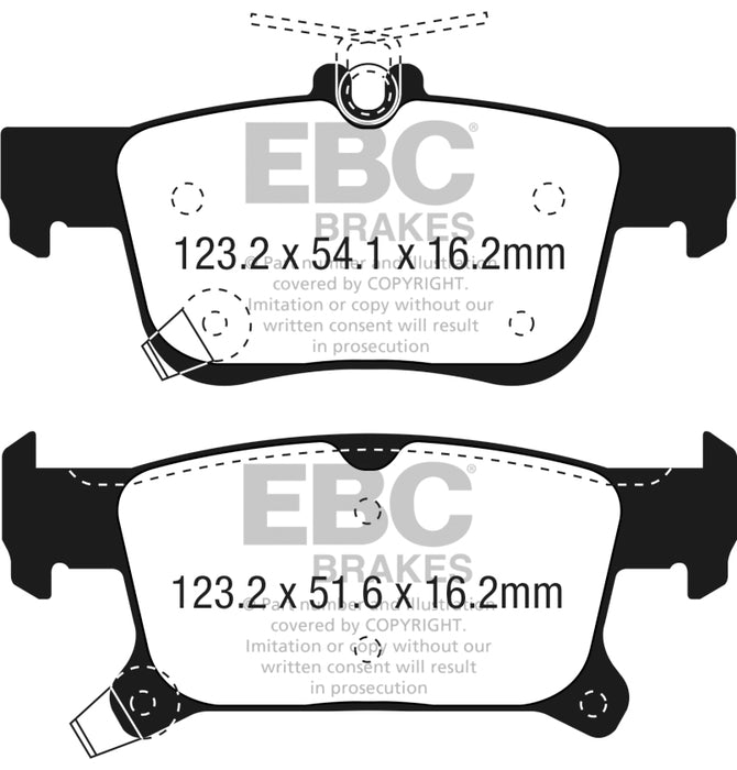 EBC 2016+ Buick Envision 2.0L Turbo Ultimax2 Rear Brake Pads UD1923