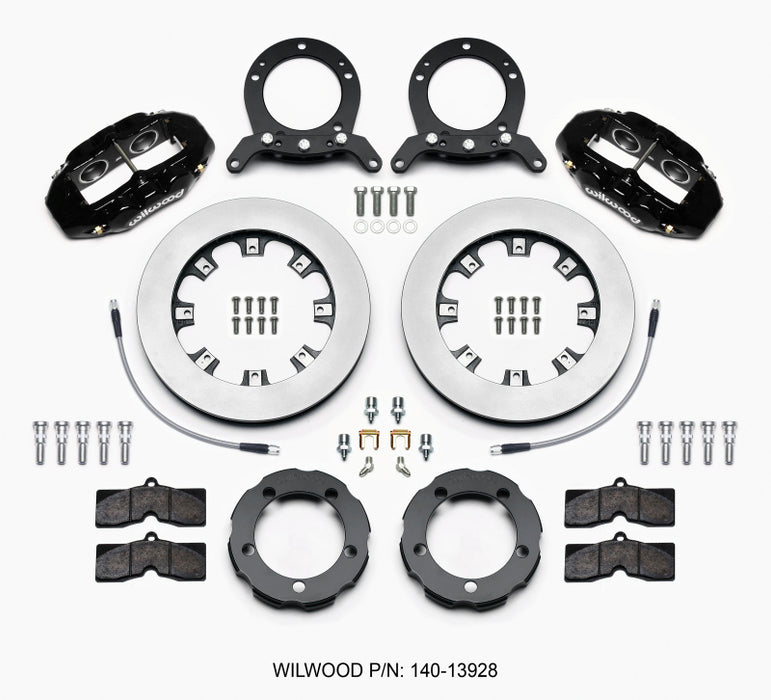 Wilwood D8 Front Hat Kit 12.19in Rotor 76-77 Ford Bronco Dana 44 w/Lines 140-13928