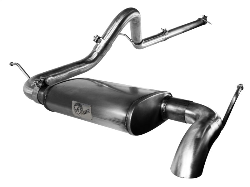 aFe MACHForce XP Exhausts Cat-Back SS-409 EXH CB compatible with Jeep Wrangler JK 3.8L 07-11 (2 Dr) HT 49-46208