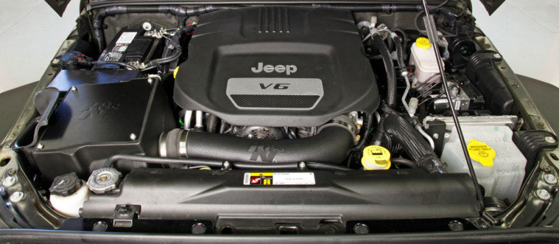K&N 57-1573 Fuel Injection Air Intake Kit for JEEP WRANGLER V6-3.6L F/I, 2012-2018 W/SNORKEL