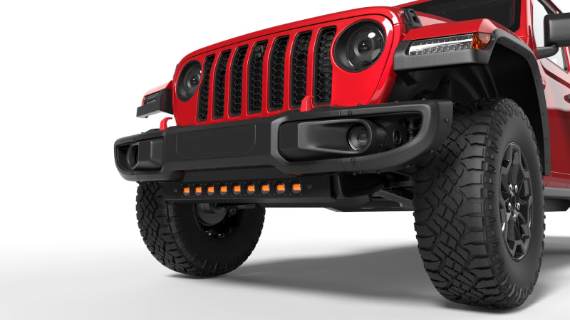 Oracle Lighting Skid Plate With Integrated Led Emitters For Jeep Wrangler Jl And Gladiator Jt Amber Lens 5883-005