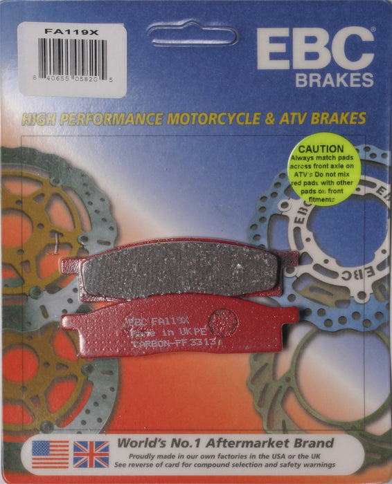 EBC Brakes FA119X Disc Brake Pad Set