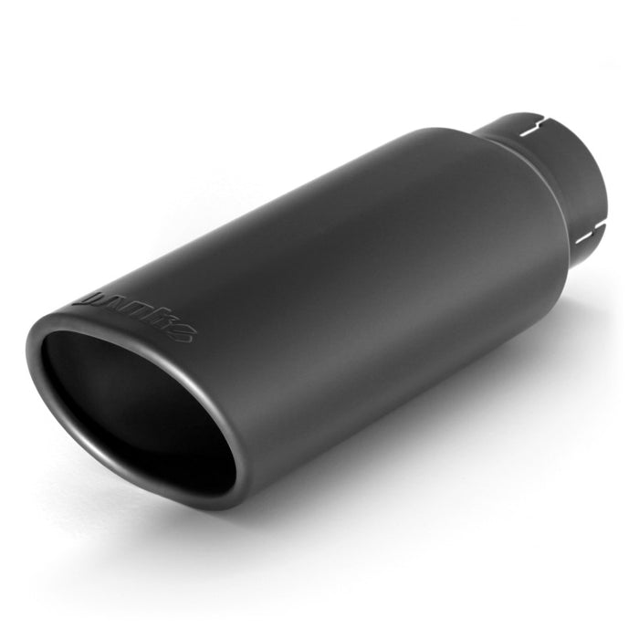 Banks Power Tailpipe Tip Kit SS Obround Angle Cut Black 3in Tube 3.75in X 4.5in X 11.5in 52909
