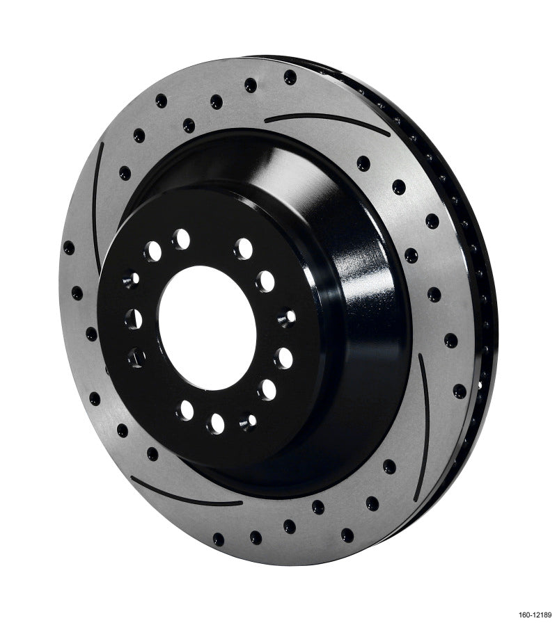 Wilwood Rotor-1.75 Offset SRP BLK Drl 12.88 x 1.10 5x4.50/4.75in 160-12189-BK