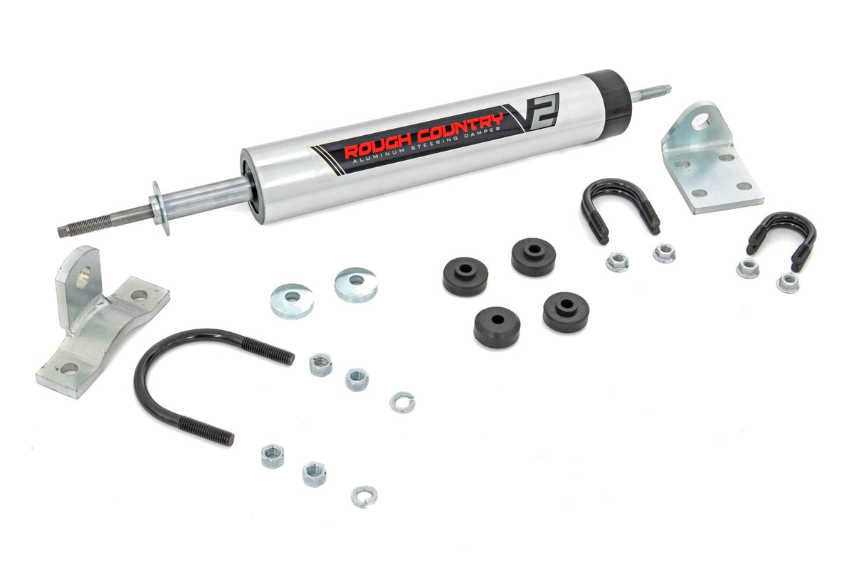 Rough Country V2 Steering Stabilizer Fits Jeep Cj (59-86)/Cj 8 Scrambler (81-85) 4WD 8734570