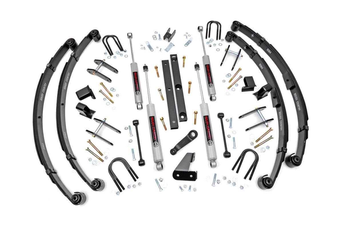 Rough Country 4.5 Inch Lift Kit Power Steering Fits Jeep Wrangler Yj 4WD (87-95) 618.20