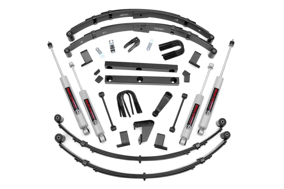 Rough Country 4 Inch Lift Kit Power Steer Fits Jeep Wrangler Yj 4WD (1987-1995) 620N2