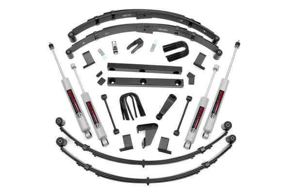 Rough Country 4 Inch Lift Kit Power Steer Fits Jeep Wrangler Yj 4WD (1987-1995) 620N2
