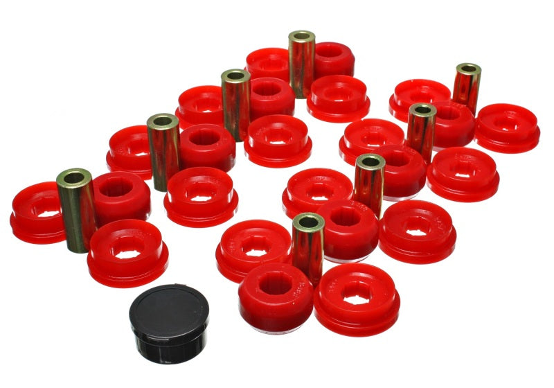 Energy Suspension 03-09 Lexus Gx470 / 07-09 Toyota FJ Cruiser Red Rear End Control Arm Bushing Set 8.3129R