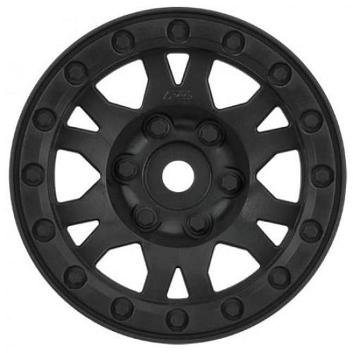 Proline Racing PRO276903 Impulse 1.9 Plastic Internal Bead-Log Rim&#44; Black