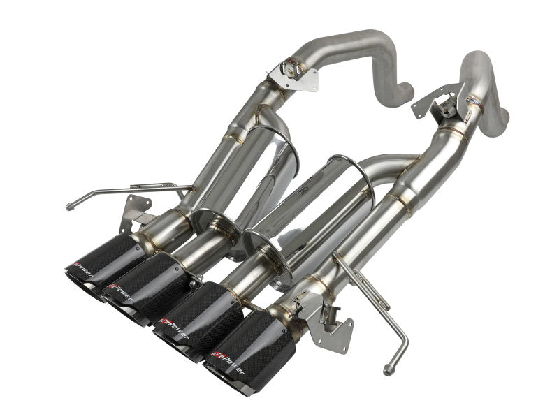 aFe MACH Force-Xp Axle-Back Exhaust System w/ Carbon Fiber Tips Chevrolet Corvette (C7) 14-19 6.2L 49-34056-1C