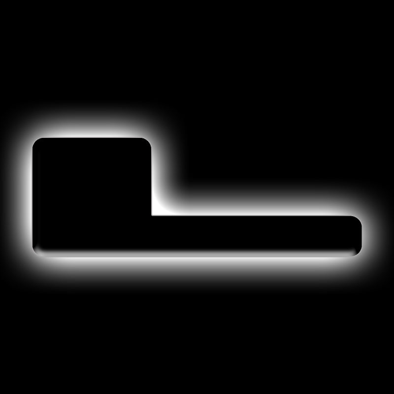 ORACLE Lighting Universal Illuminated LED Letter Badges Matte Blk Surface Finish L SEE WARRANTY 3141-L-001
