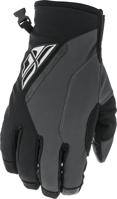 Fly Racing 2022 Adult Title Gloves (Black/Grey, Medium)