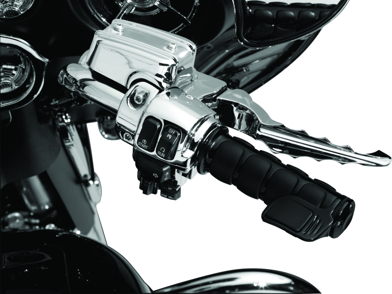 Kuryakyn 6321 Premium ISO Handlebar Grips for Electronic Throttle Control: 2008-19 Harley-Davidson Motorcycles, Gloss Black, 1 Pair