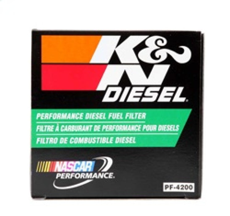K&N Diesel Fuel Filter: Performance Fuel Filter, Premium Engine Protection, Compatible with 2003-2009 Dodge Ram Truck 5.9L Cummins Diesel Engines, PF-4200