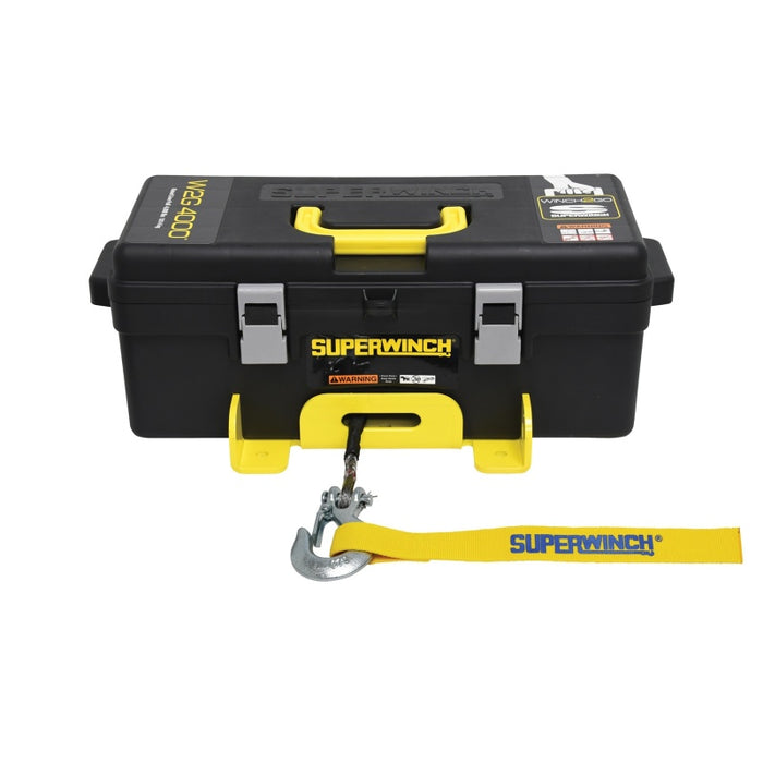 Superwinch 1140232 Winch 2 Go 12V 4000SR Portable Winch System with Synthetic Rope - 4000 lbs