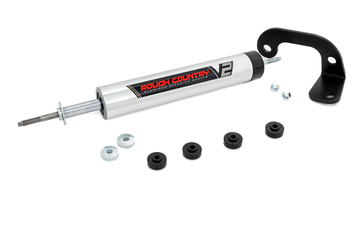 Rough Country V2 Steering Stabilizer 8-Lug Only 6 Inch Lift Fits Chevy C2500/K2500 C3500/K3500 Truck (88-00) 8731270