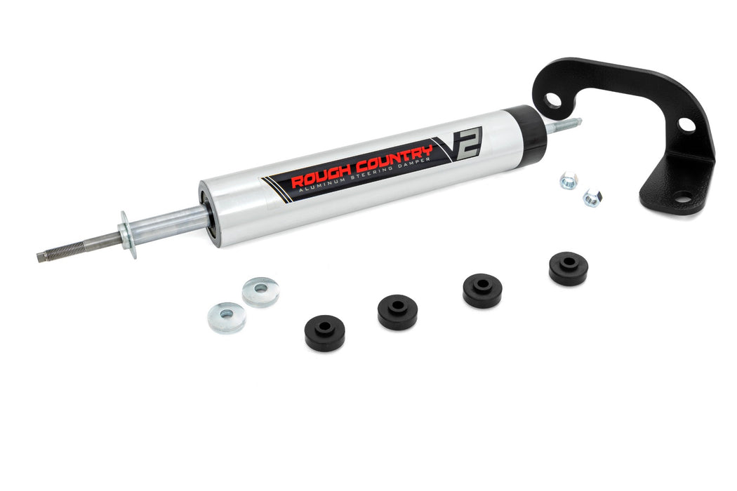 Rough Country V2 Steering Stabilizer 8-Lug Only 6 Inch Lift Chevy C2500/K2500 C3500/K3500 Truck (88-00) 8731270