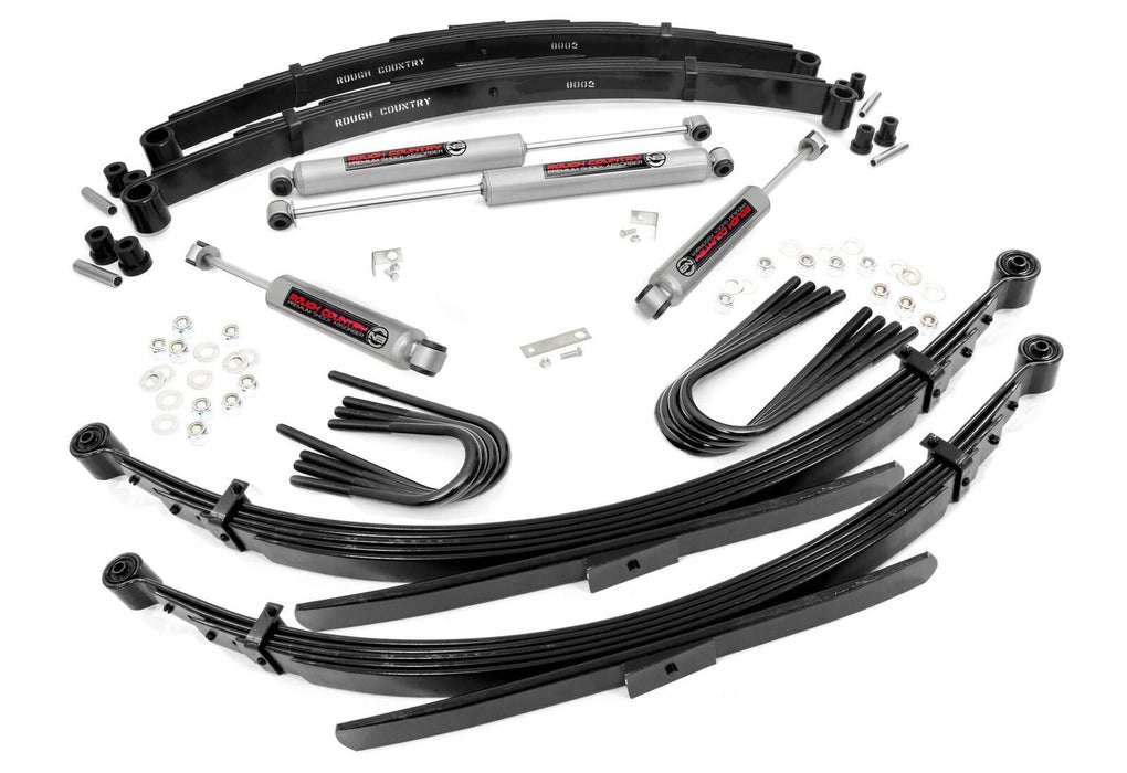 Rough Country 2 Inch Lift 52 Inch Rear Springs fits gmc C15/K15 Truck/Half-Ton Suburban (73-76) 18530