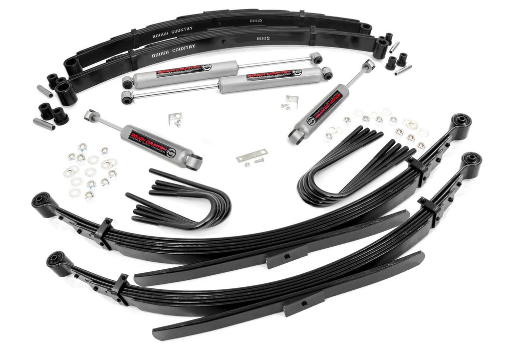 Rough Country 2 Inch Lift 52 Inch Rear Springs fits gmc C15/K15 Truck/Half-Ton Suburban (73-76) 18530