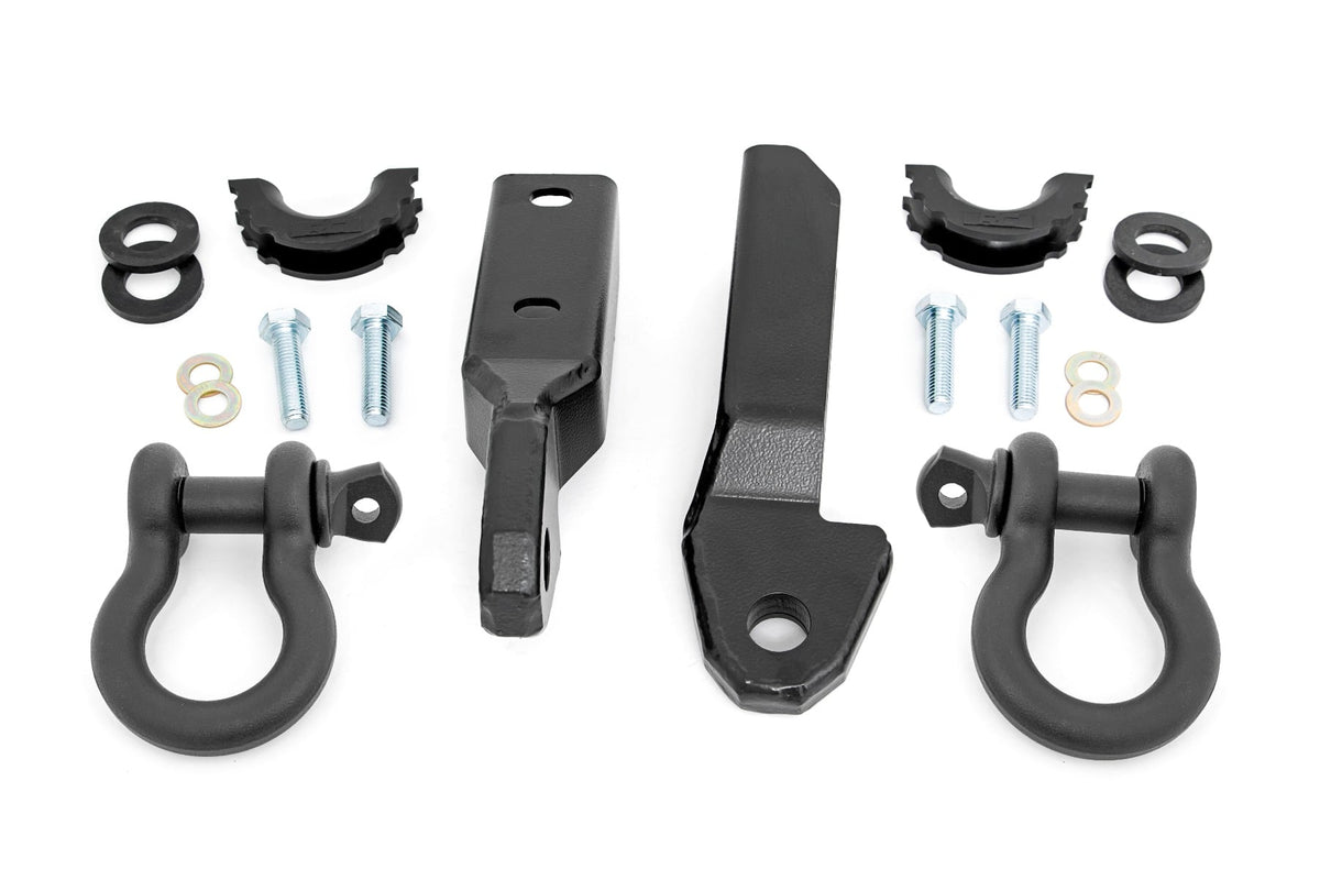 Rough Country Tow Hook To Shackle Bracket D-Ring Combo Fits Chevy/GMC 1500 Truck/Suv (88-99) RS164