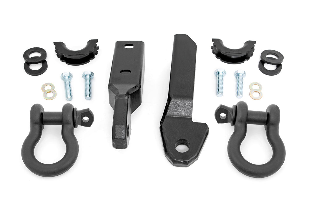 Rough Country Tow Hook To Shackle Bracket D-Ring Combo Chevy/Gmc 1500 Truck/Suv (88-99) RS164