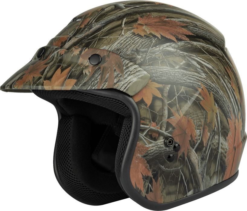 GMAX of-2 Open-Face Helmet (Leaf Camo, Medium)